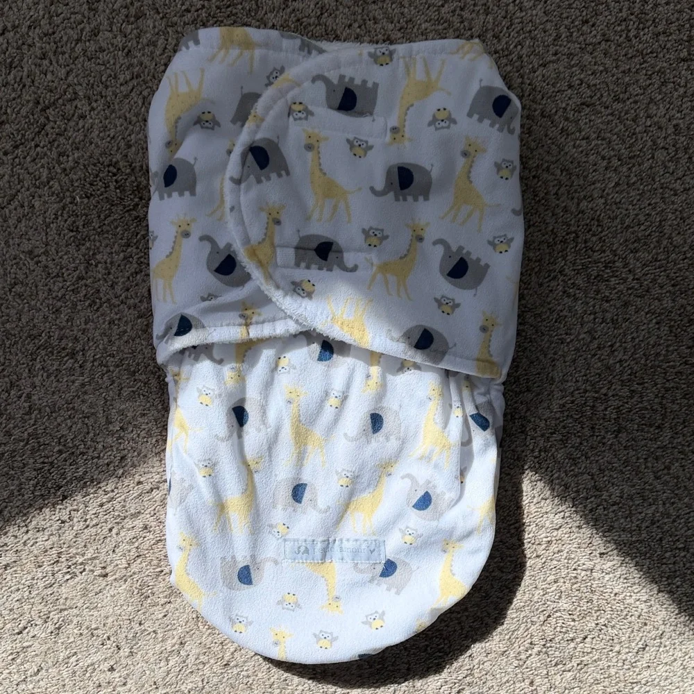 Petite L’amour— Animal Print Baby Swaddle Blanket